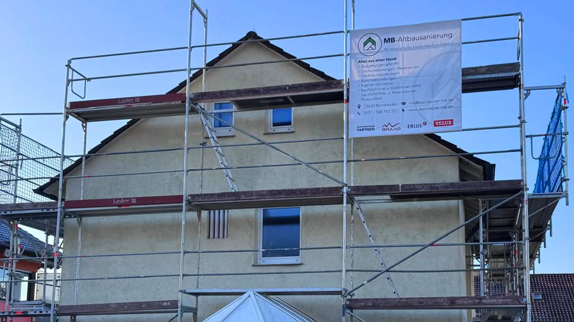 Projekt Fassadenanstrich Remshalden Dachdecker-MB